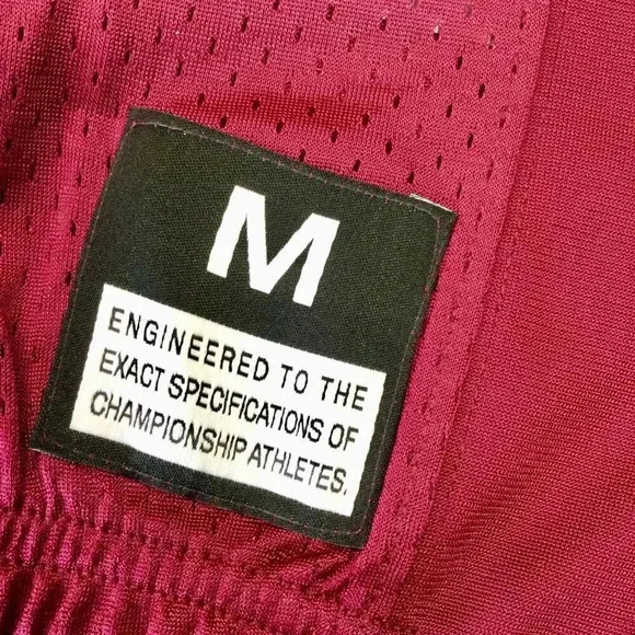 NWT Nike Men's Maroon Vapor Varsity Football Practice Mesh Jersey Shirt Medium - Picture 6 of 10